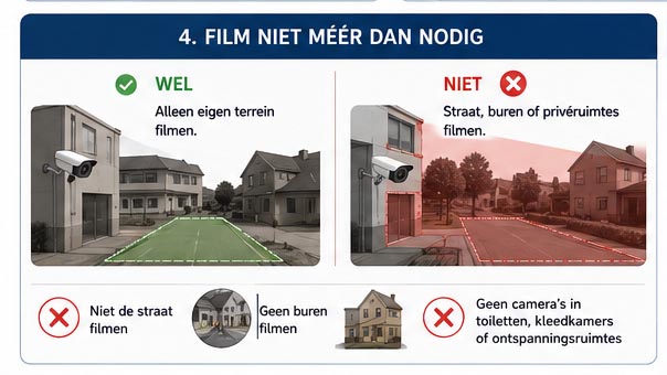 Mag dit ? Mijn buurman zijn tuin filmen ?