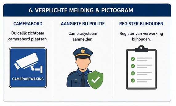 Verplichte melding en pictogram